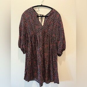 Floral Black and Pink Women's Top